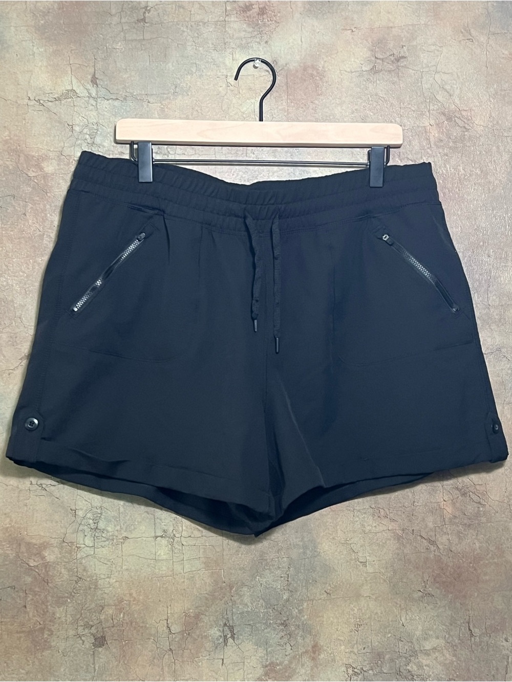 Tangerine Black Drawstring Shorts
